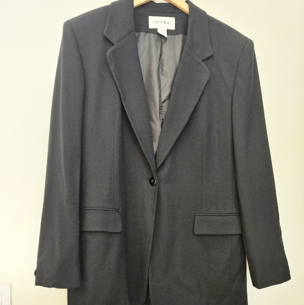 PICCONE Black Wool Blazer